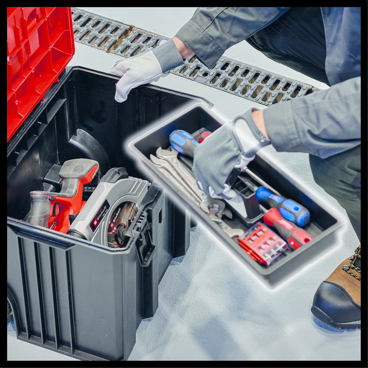 Einhell E-case L Systeemkoffer met inzetbak thumbnail 7