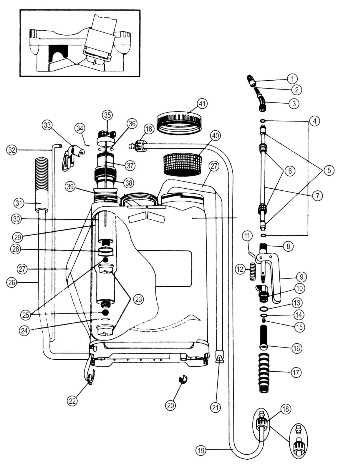 Talen&Tools Rugspuit 12 liter prof thumbnail 5