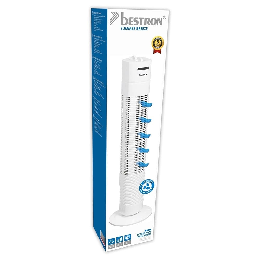 Bestron AFT760W Towerventilator 75cm Wit thumbnail 7