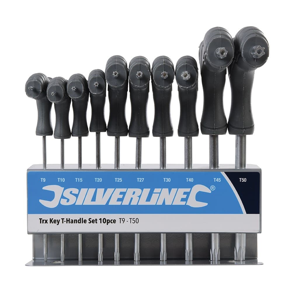 Silverline 10 Delige T-Grepen TORX-sleutel Set thumbnail 6