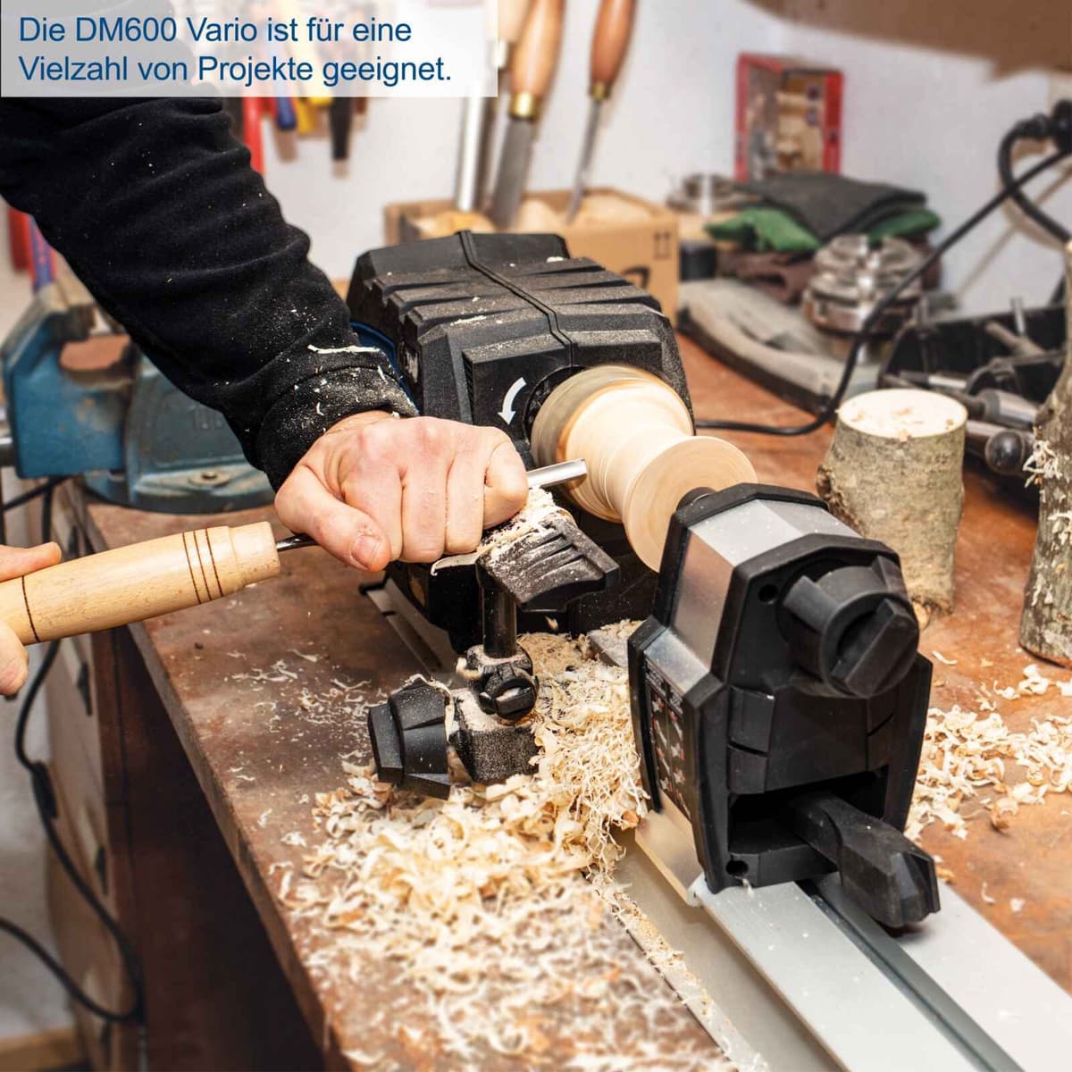 Scheppach Houtdraaibank DM600 Vario thumbnail 3