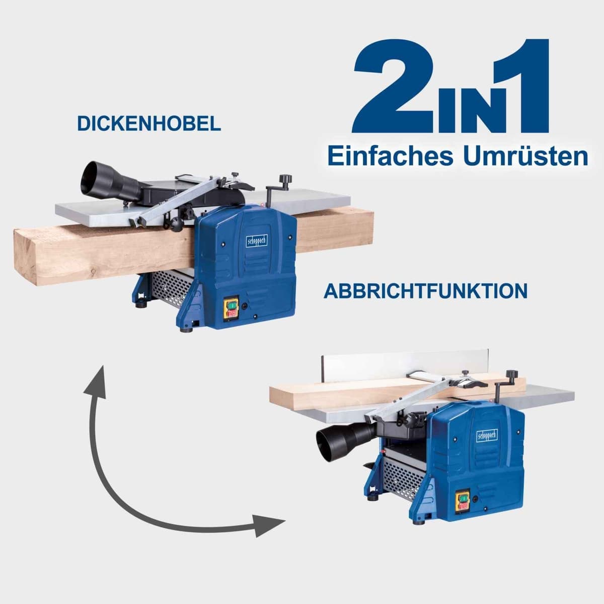 Scheppach Vlak-van diktebank HMS860 - 204mm thumbnail 5