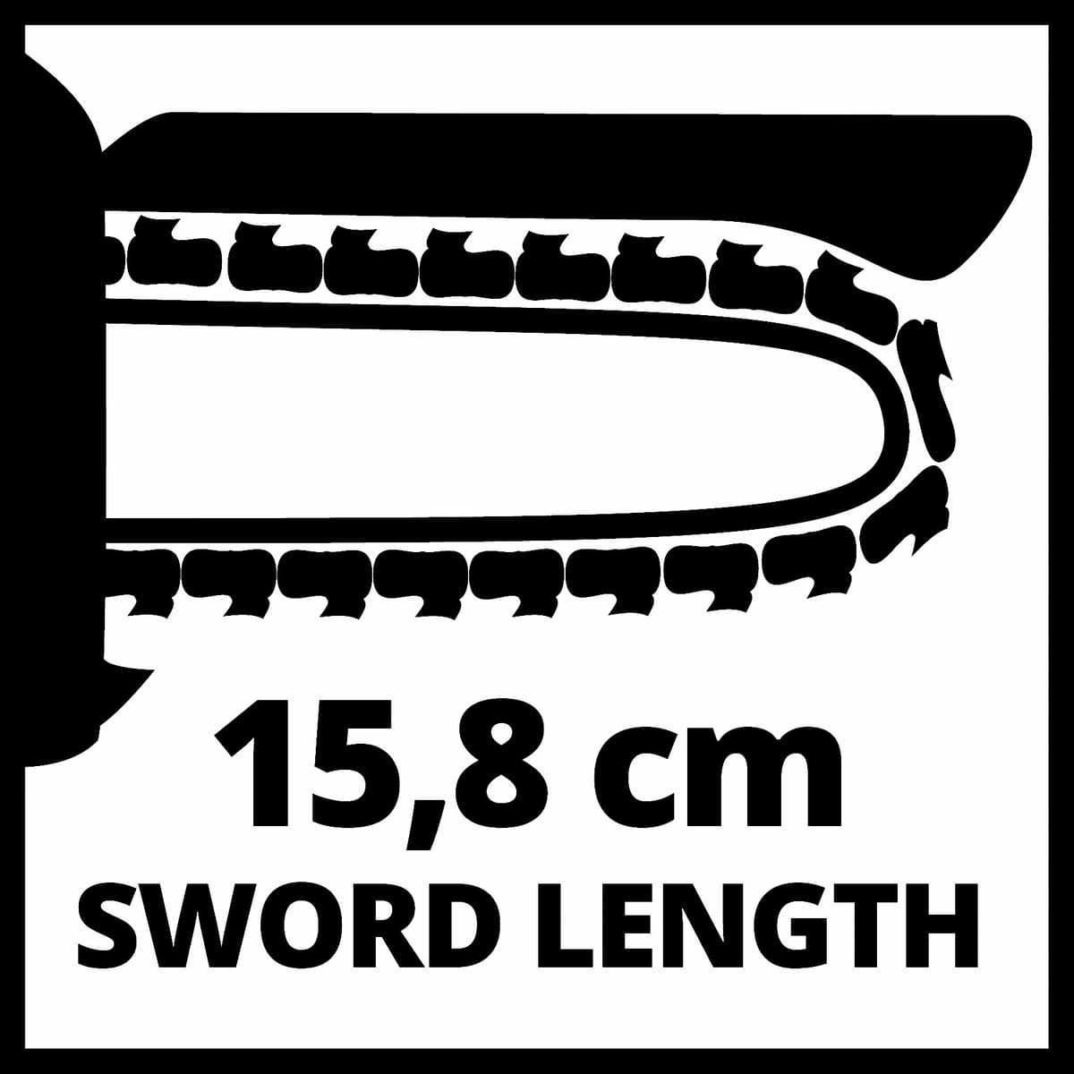 Einhell GE-PS 18/15 Li BL Solo - Accu Mini Kettingzaag thumbnail 8