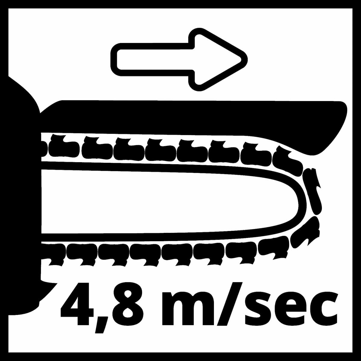 Einhell GE-PS 18/15 Li BL Solo - Accu Mini Kettingzaag thumbnail 10