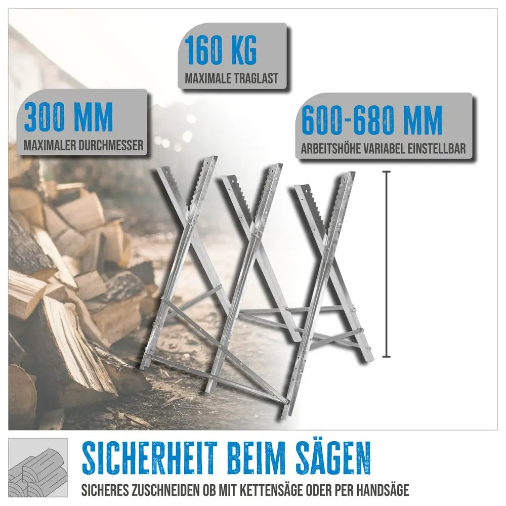 Güde  Zaagbok - 3 werkhoogtes: 600-680mm thumbnail 8