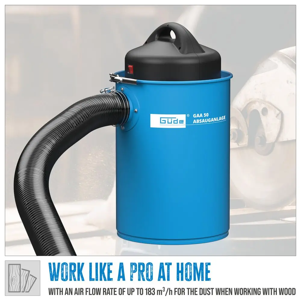 Güde GAA 50 Afzuiginstallatie 100/60/40/34/28mm thumbnail 5