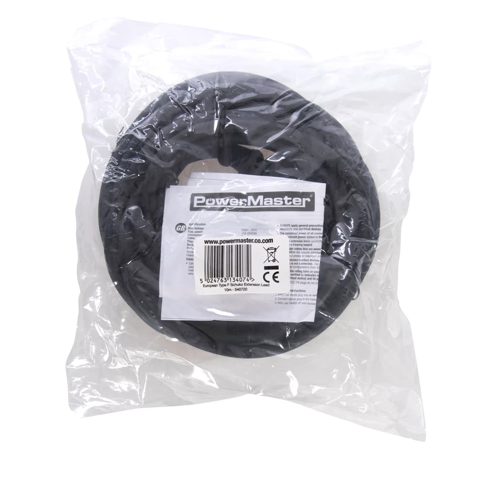 Powermaster F-type Schuko Verlengsnoer 3x 1,5mm  - 10m1 230V thumbnail 3