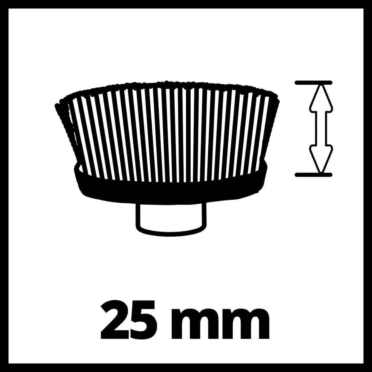 Einhell ULTRA Borstel 95/25 - 1 stuk - 95 mm - Dikte: 25 mm - Geschikt voor Picobella 18/90 Li Solo thumbnail 6