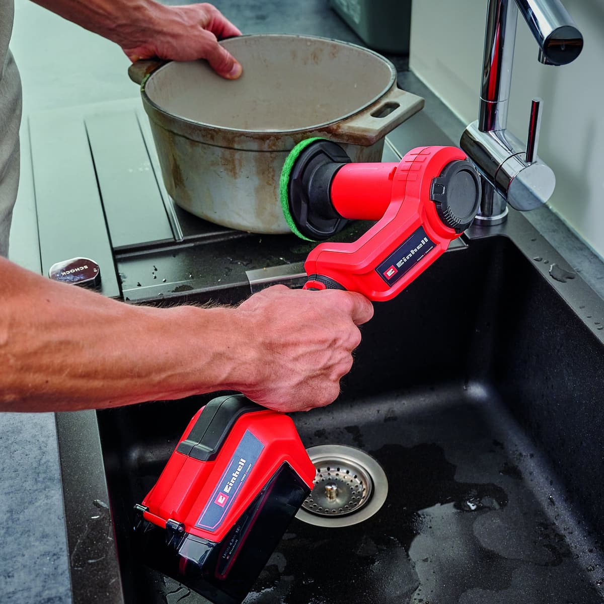 Einhell Reinigingspadsset - 6-delig -Ø 100 mm - Dikte: 10 mm - Geschikt voor Picobella 18/90 Li Solo thumbnail 3