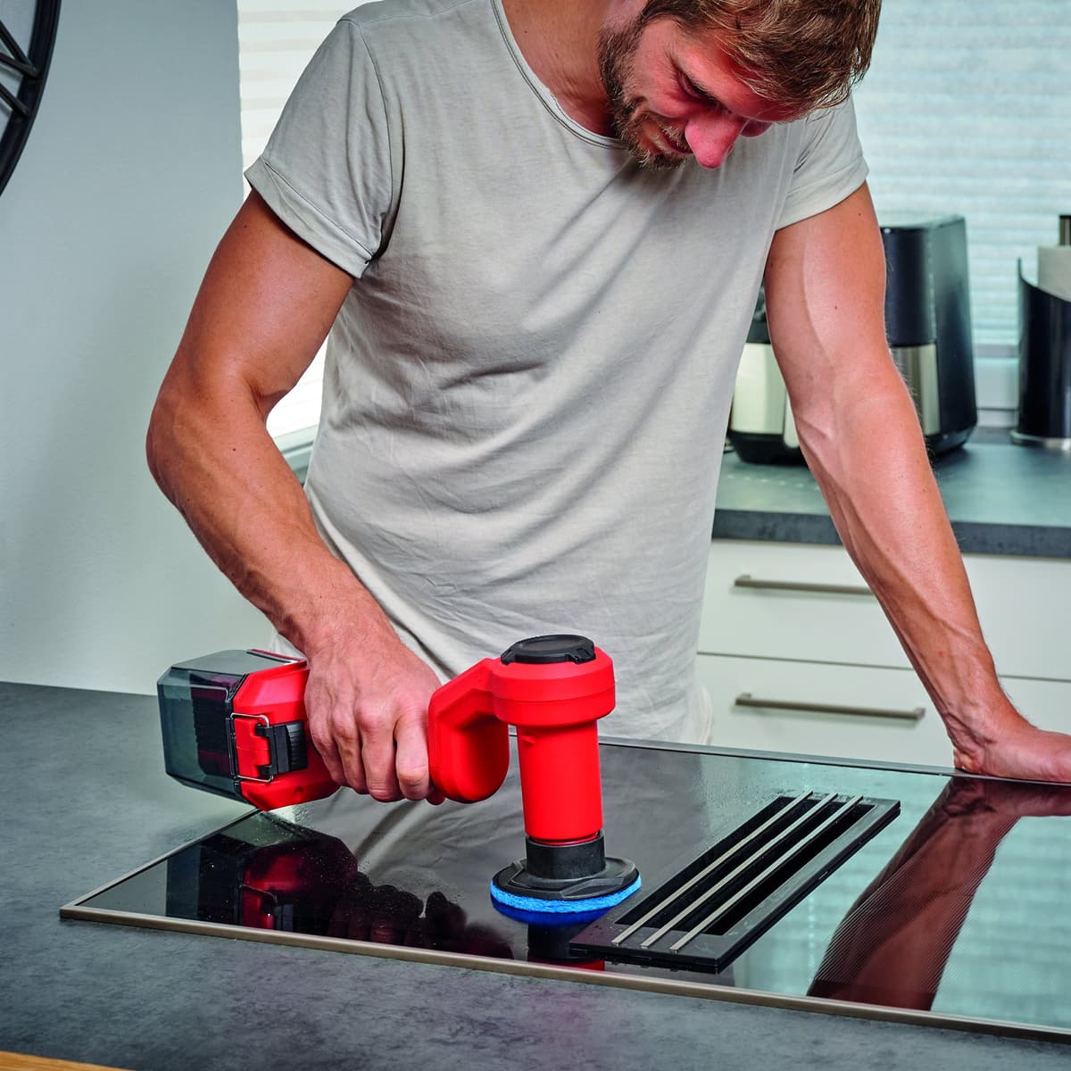 Einhell Reinigingspadsset - 6-delig -Ø 100 mm - Dikte: 10 mm - Geschikt voor Picobella 18/90 Li Solo thumbnail 4