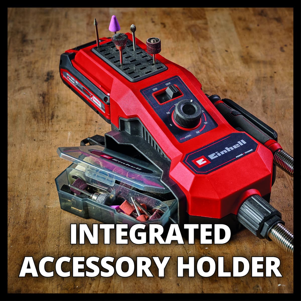 Einhell TE-MT 18/34 Li Solo - Accu Slijp-/Graveermachine - Power X-Change thumbnail 10