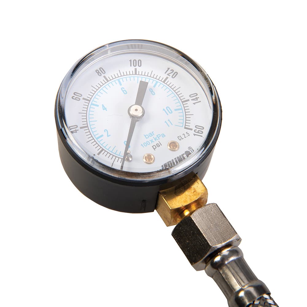 Silverline Waterdrukmeter met Roestvrijstalen Slang - 0 t/m 11 Bar thumbnail 3