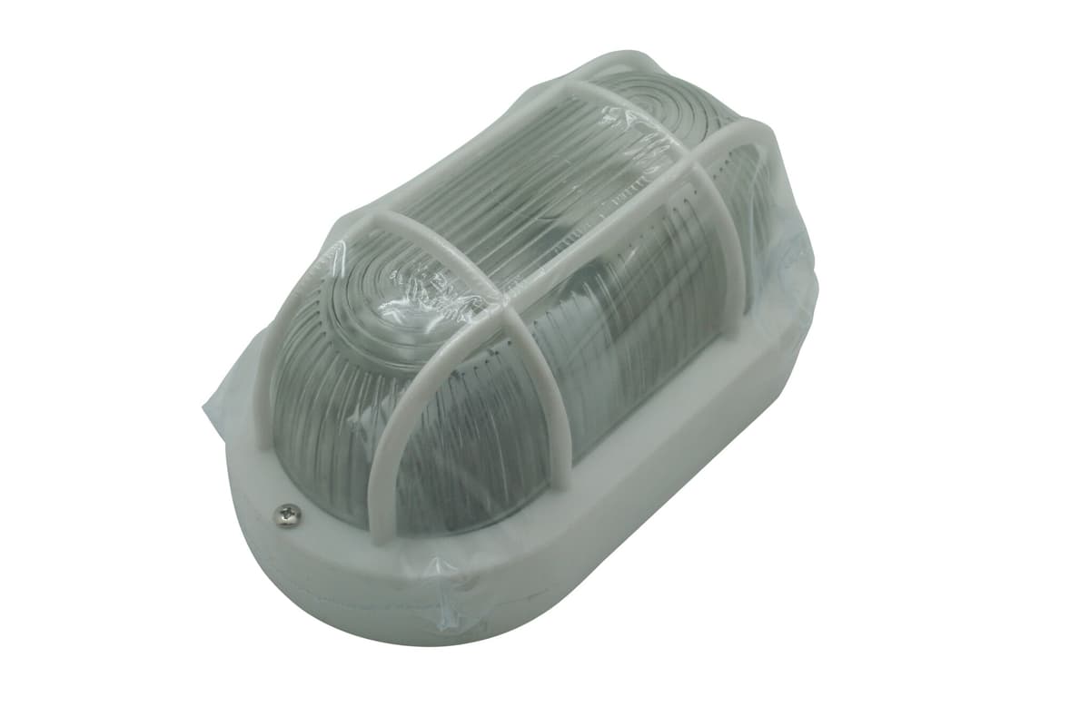 Bulleye lamp ovaal wit