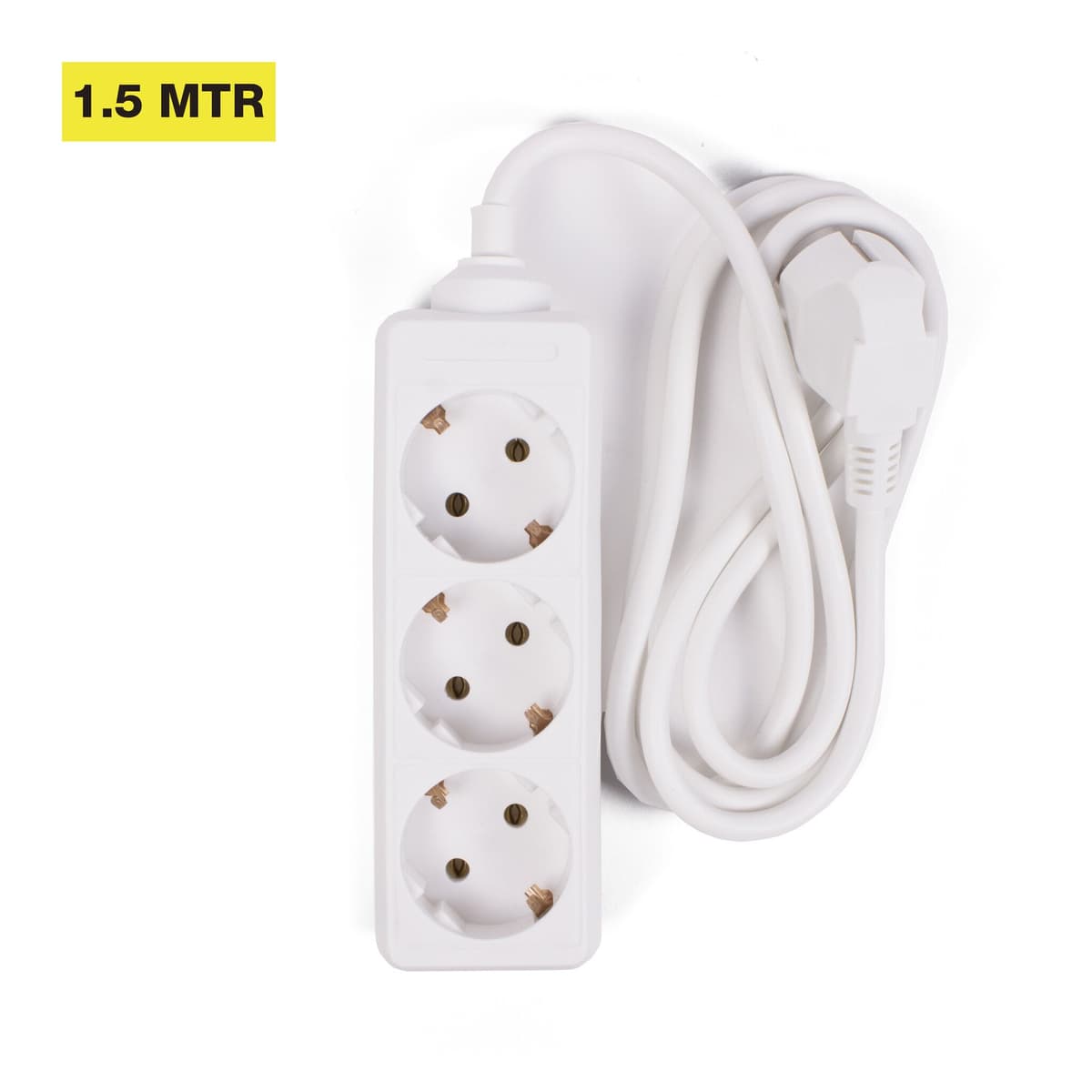 Stekkerdoos 3-voudig + RA + 1.5 mtr