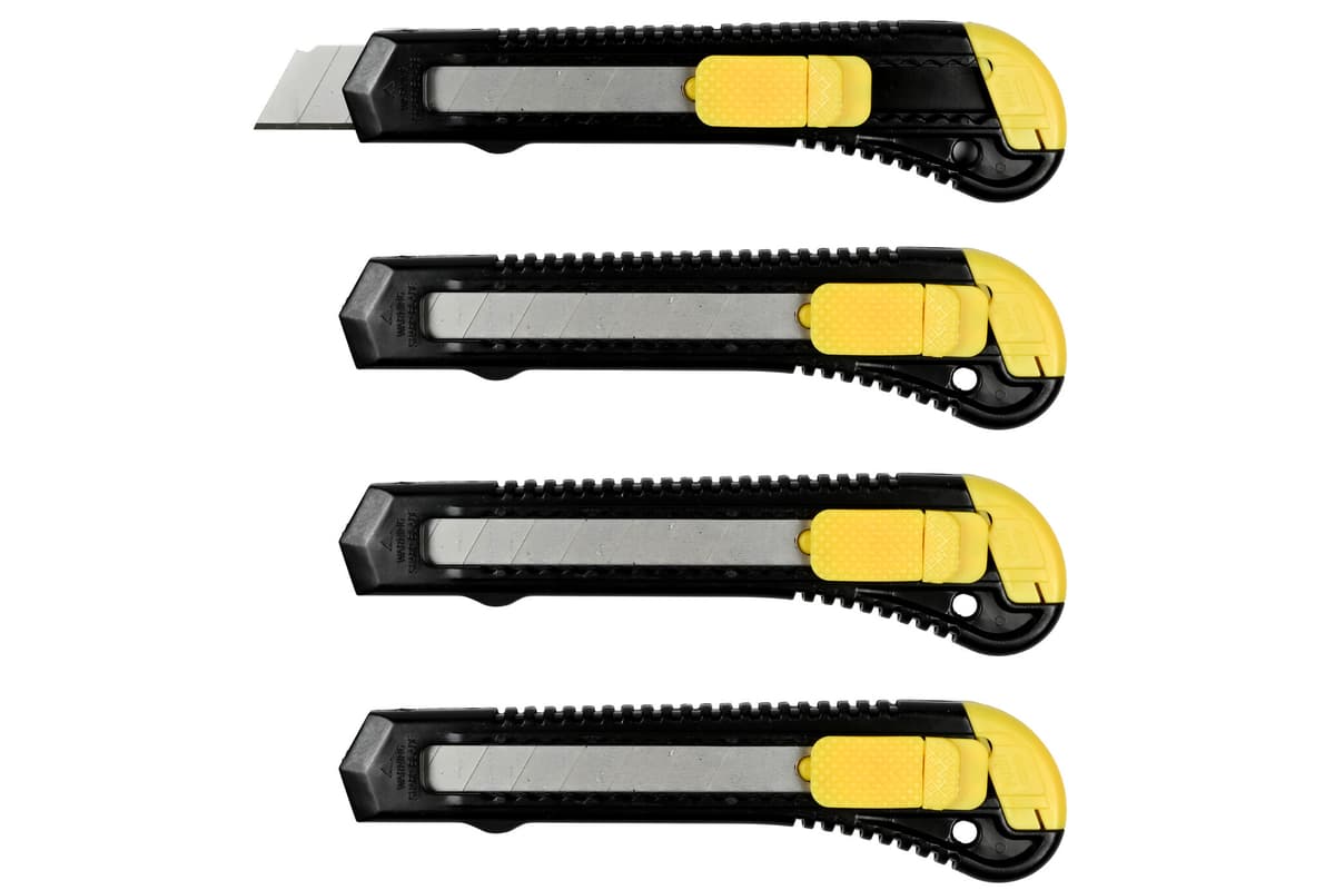 Afbreekmessen set 18 mm 4 dlg