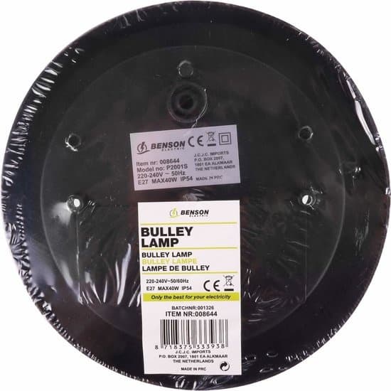 Bulleye lamp rond zwart thumbnail 5