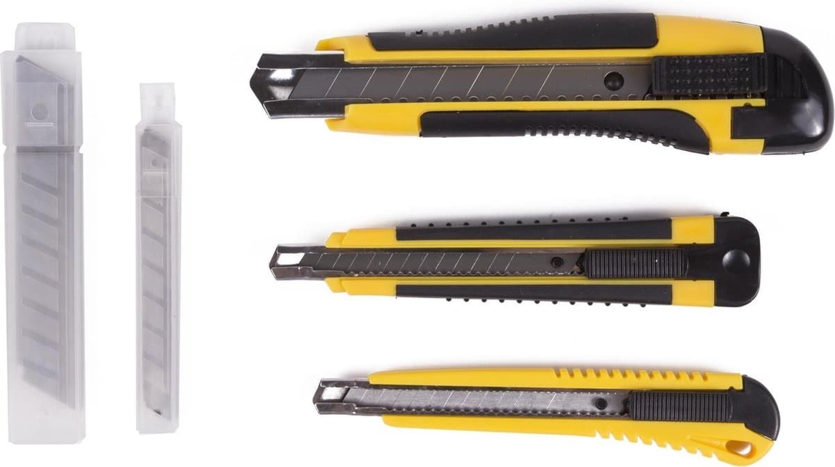 Afbreekmessen set 9 mm en 18 mm + 20 reservemessen