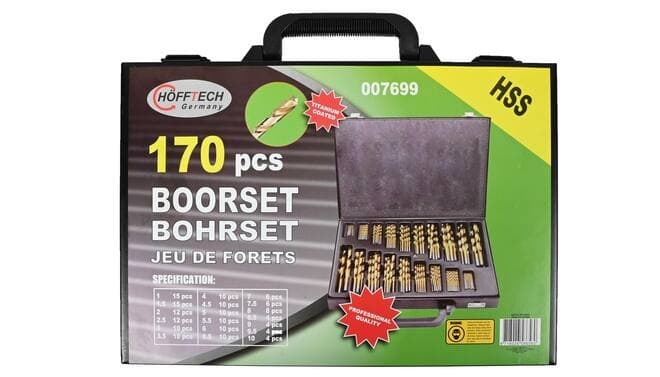 Benson Boorset 170 dlg HSS tita coated/koffer thumbnail 3