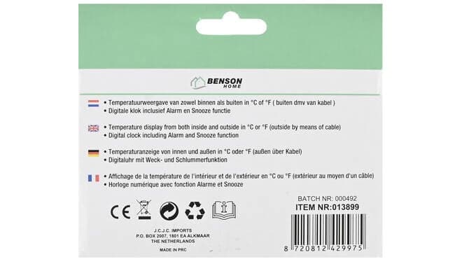 Benson Weerstation in-en outdoor digitaal thumbnail 3