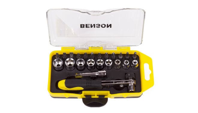 Benson Bit- doppenset 23 dlg + ratel