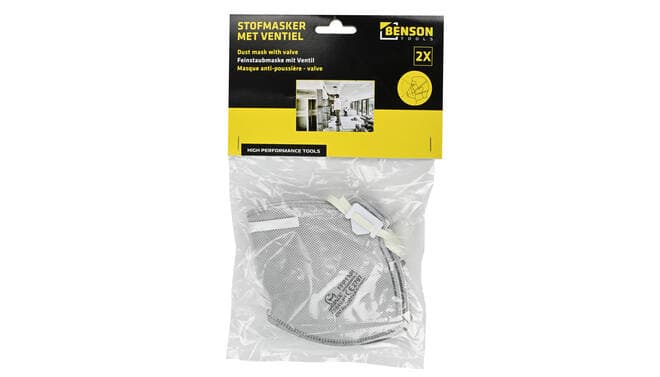 Stofmasker met ventiel 2 dlg CE thumbnail 4