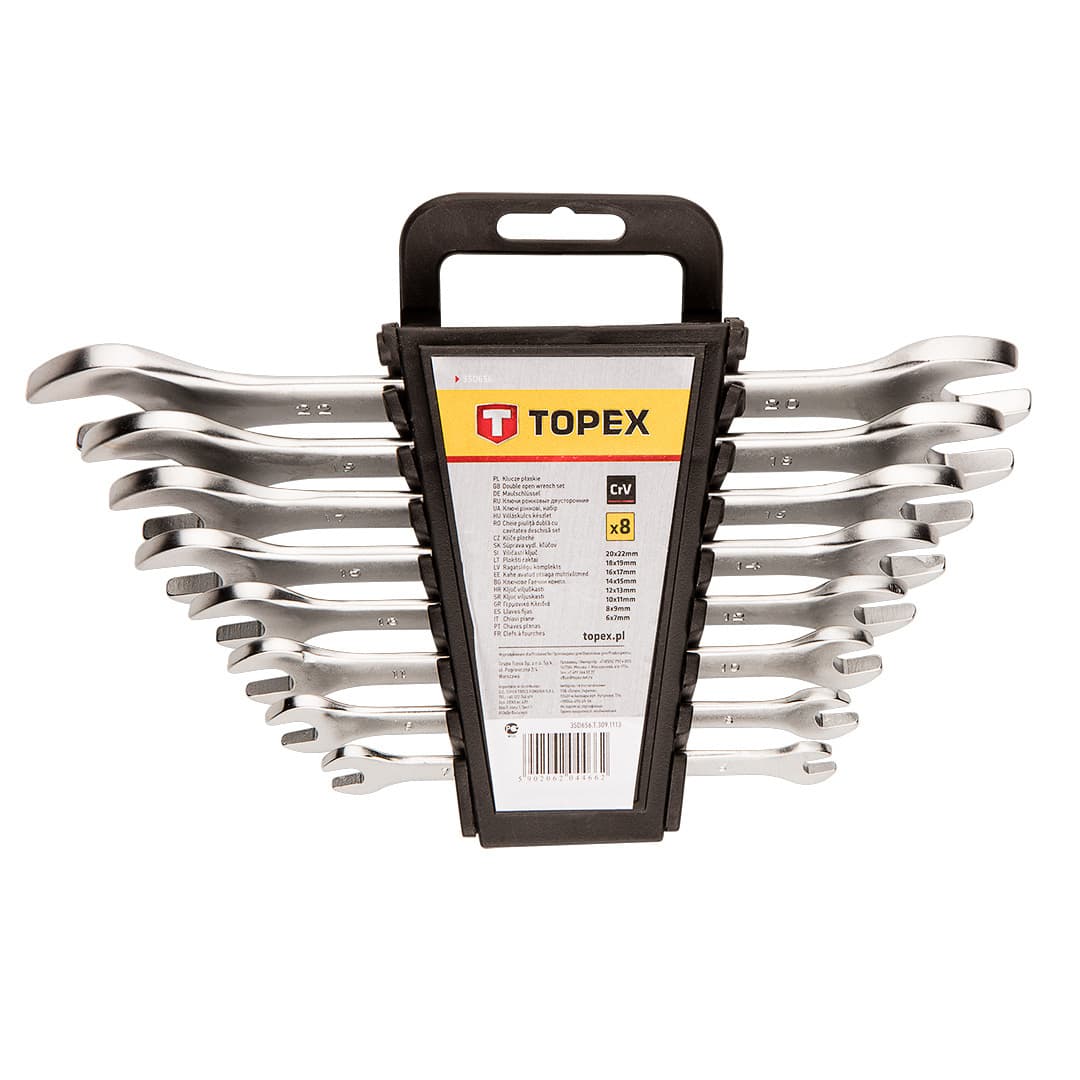 TOPEX Steeksleutelset 6-22mm