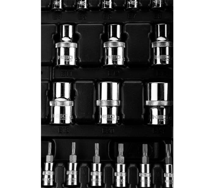 NEO Doppenset 1/4"-1/2"110 Delig 10-066 thumbnail 5