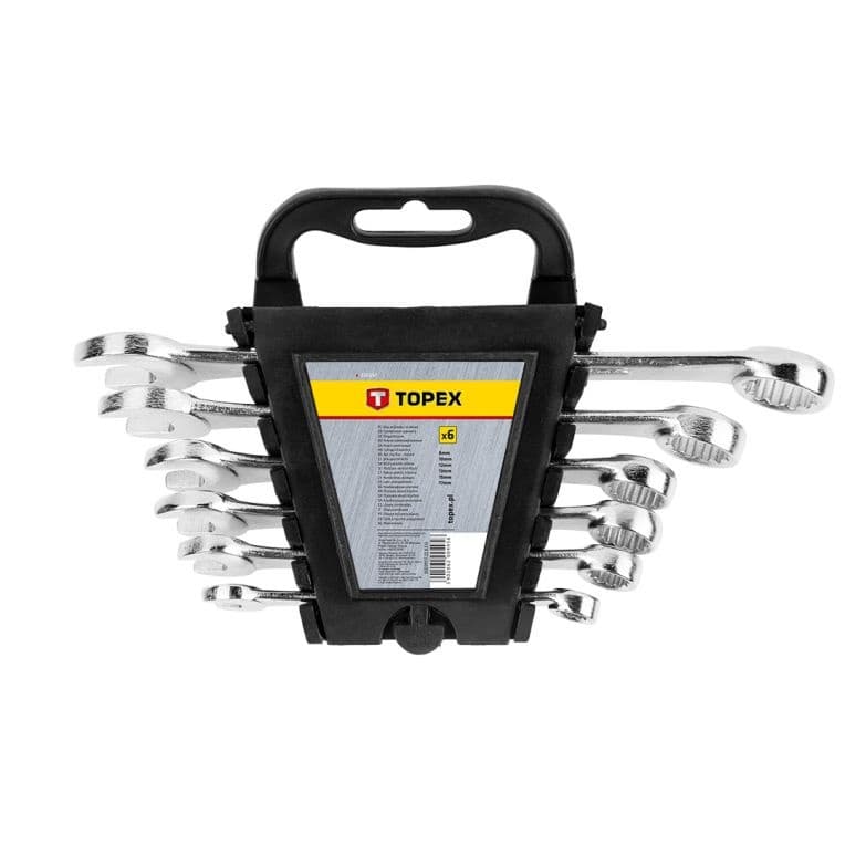 TOPEX Ring/steeksleutelset 8-17mm 35D397