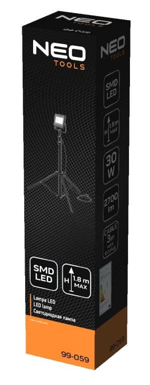 NEO Bouwlamp 30 watt LED op statief 99-059 thumbnail 4