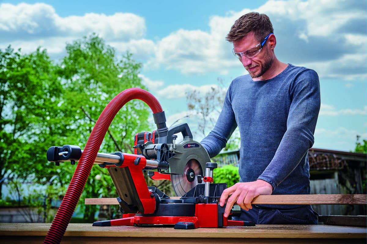 Einhell TE-SM 36/10 L Li Solo - Accu Radiaal-, Afkort-/Verstekzaag -Ø254 mm - Power X-Change thumbnail 4