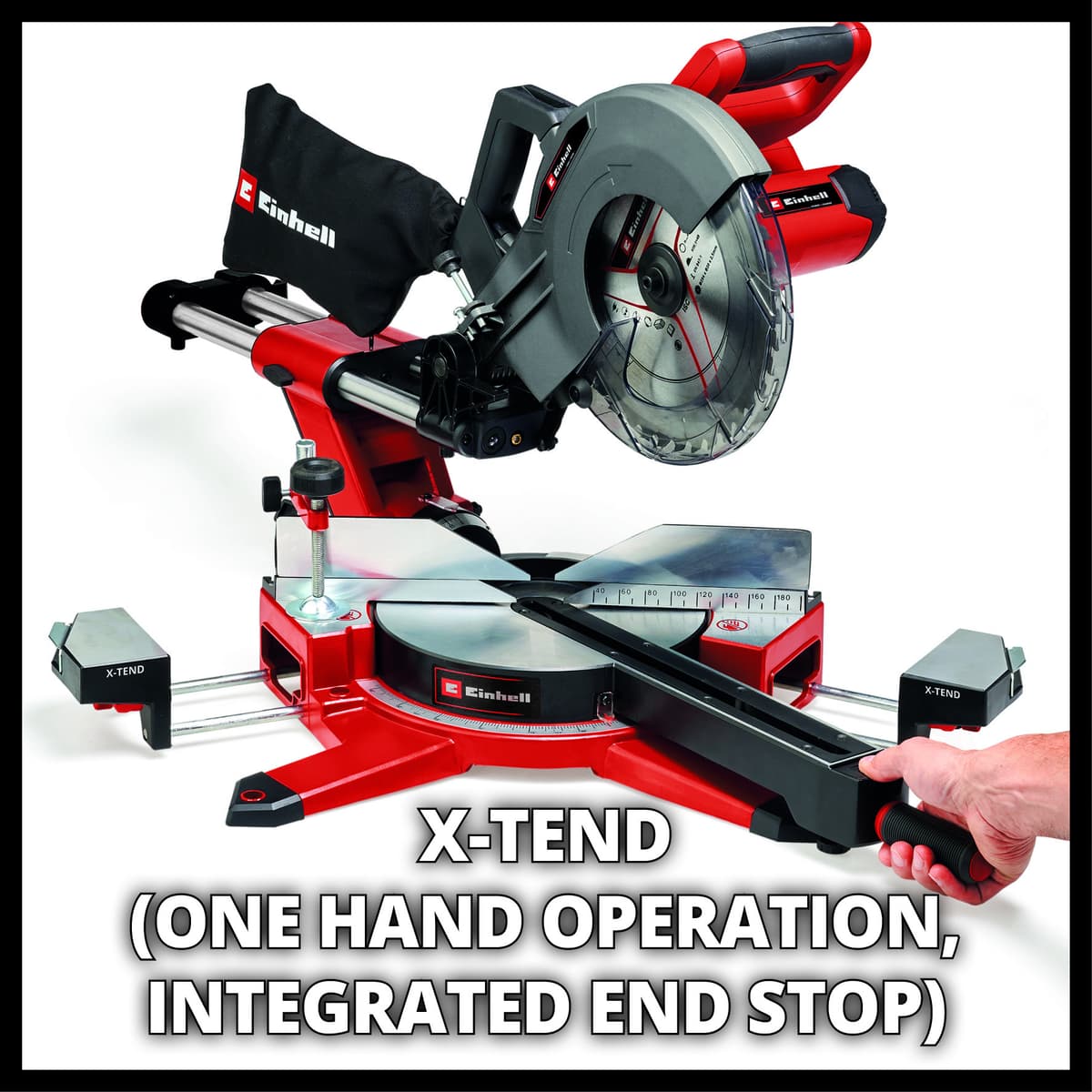 Einhell TE-SM 36/10 L Li Solo - Accu Radiaal-, Afkort-/Verstekzaag -Ø254 mm - Power X-Change thumbnail 8