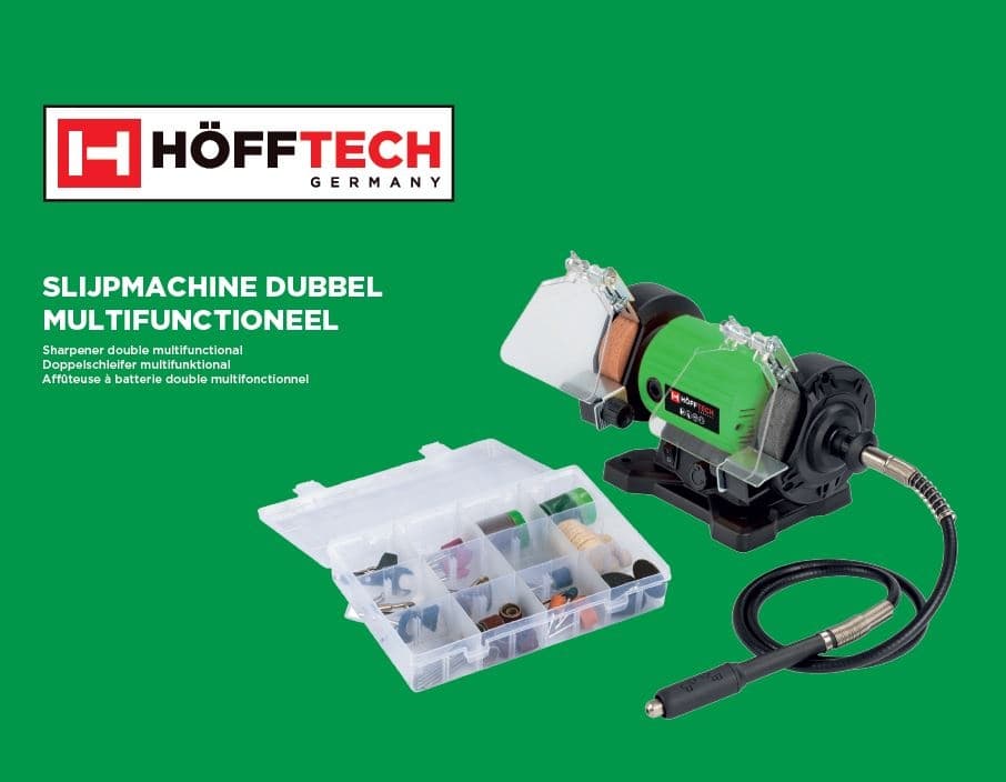 Benson Multifunctionele werkbankslijpmachine 120 Watt inclusief accessoires thumbnail 3