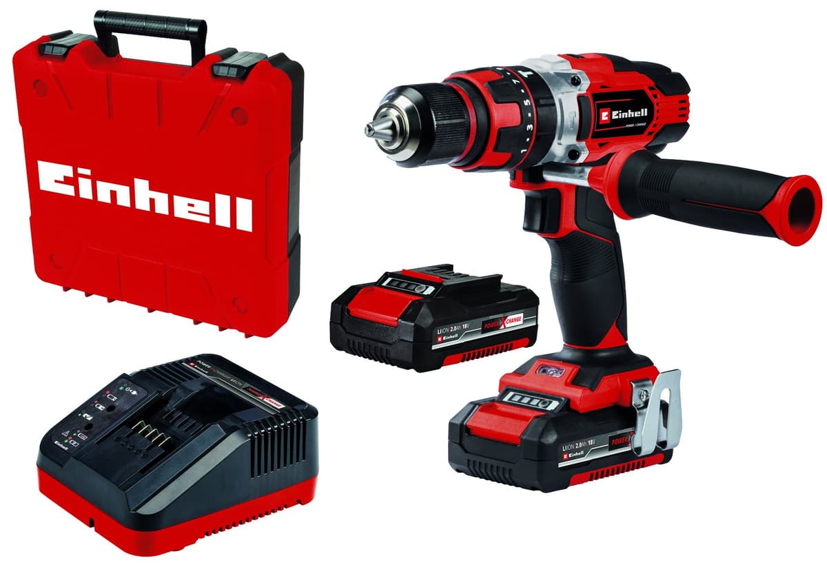 Einhell TE-CD 18/48 Li-i Kit 2.0 Ah - Accu Klopboor-/Schroefmachine - 2 accu's - Power X-Change