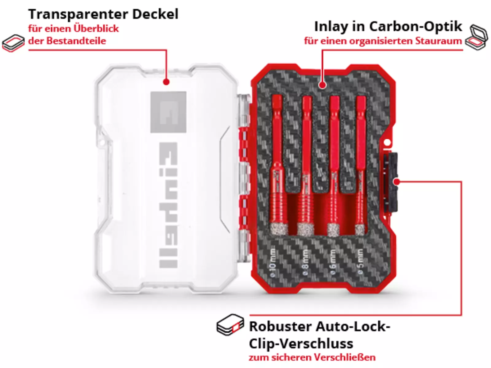 Einhell Diamantborenset - 4-delig - XS-Case thumbnail 2