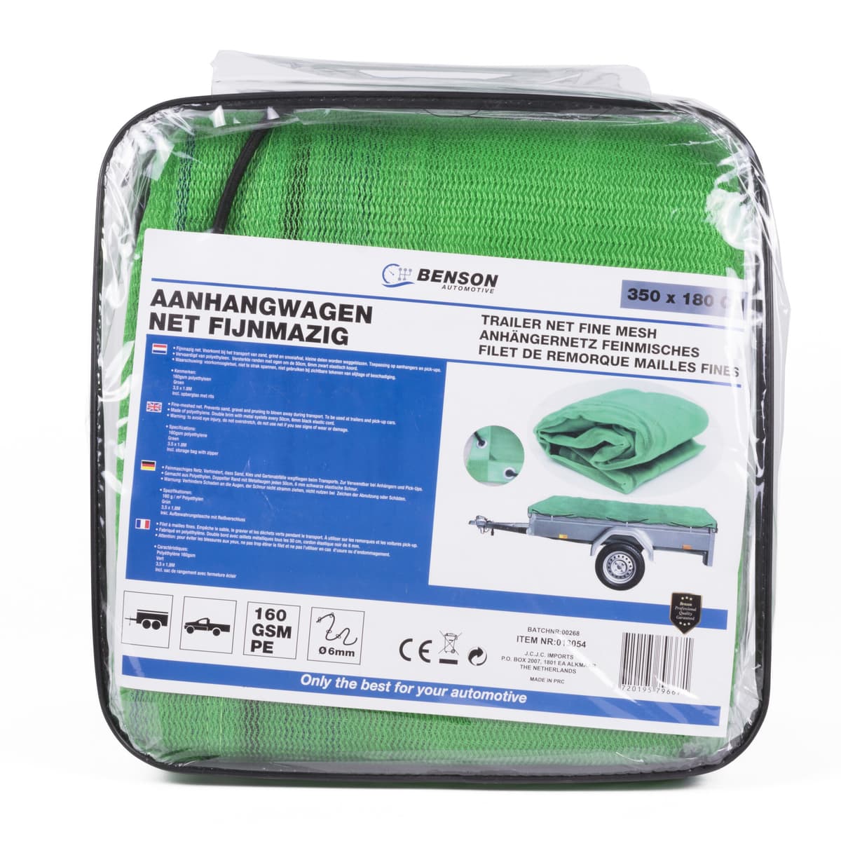 Aanhangwagen net fijnmazig 3,5 x 1,8 mtr in tas thumbnail 2