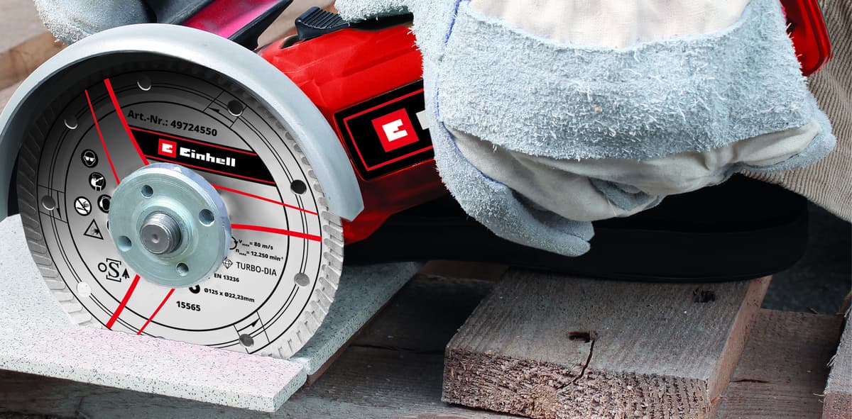 Einhell Diamantslijpschijf - 1 stuk -Ø125x22x1,2 mm thumbnail 3