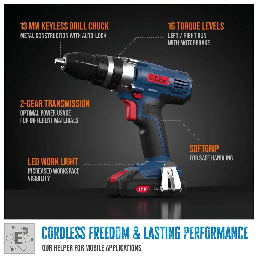 Güde Accu Klopboormachine BSB 18-0 thumbnail 6