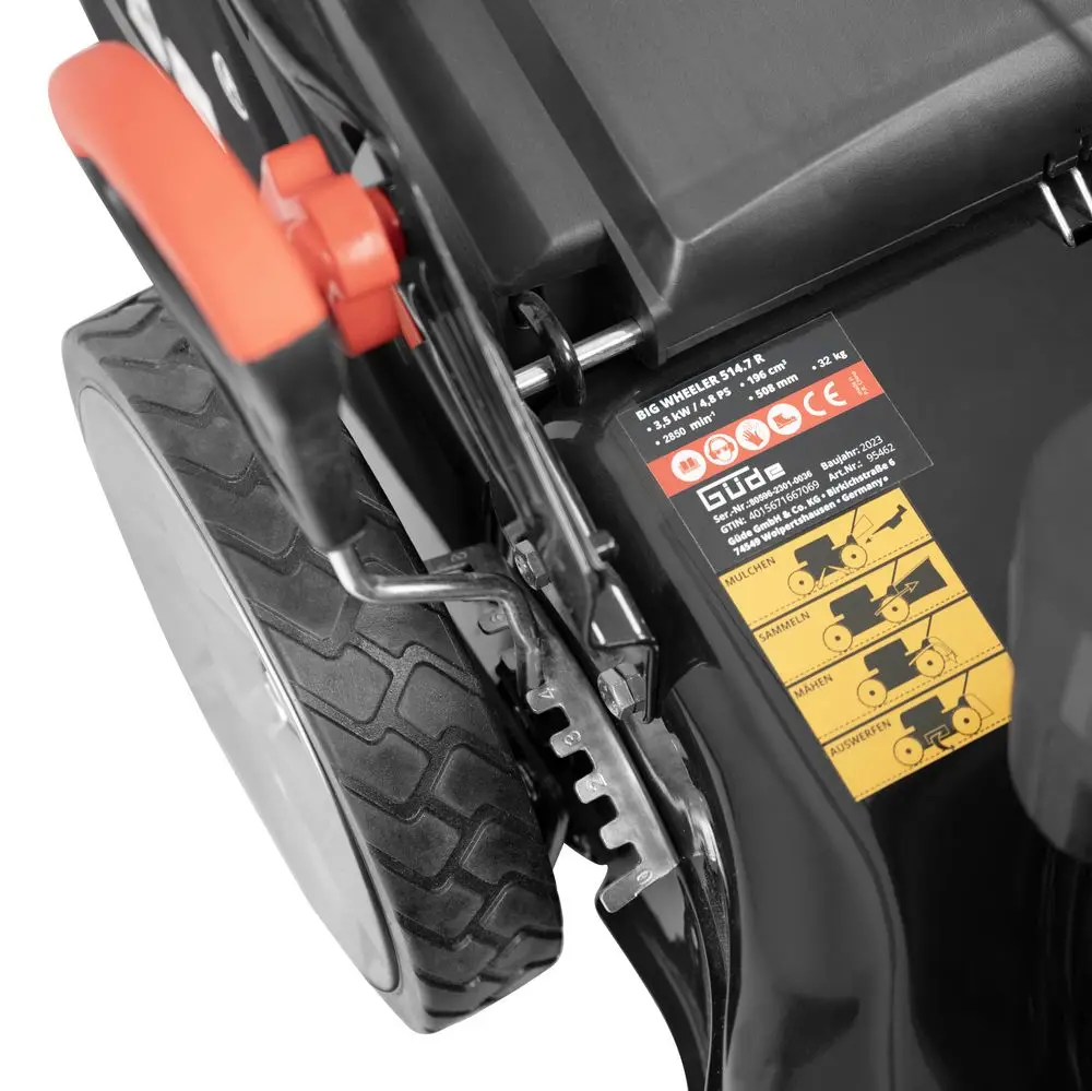 Güde BIG WHEELER 514.3 R LI-ES - Benzine Grasmaaier met Elektrische Start thumbnail 5