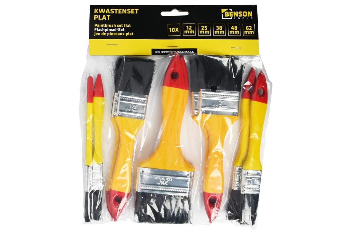 Benson Kwastenset 10-delig– Plat