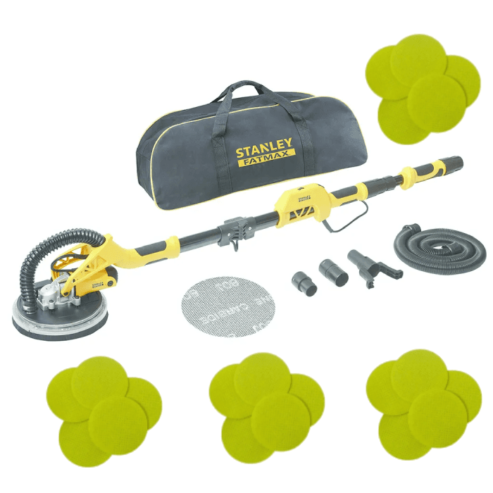 Stanley SFMEE500S Langnek Schuurmachine Complete Set - Inclusief 20x schuurschijven