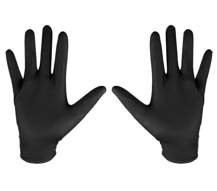 Nitril handschoenen, zwart 100 stk, maat L thumbnail 5