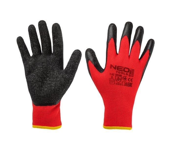 NEO Tools Werkhandschoenen– Latex Gecoat Crincle – Maat 9 - L