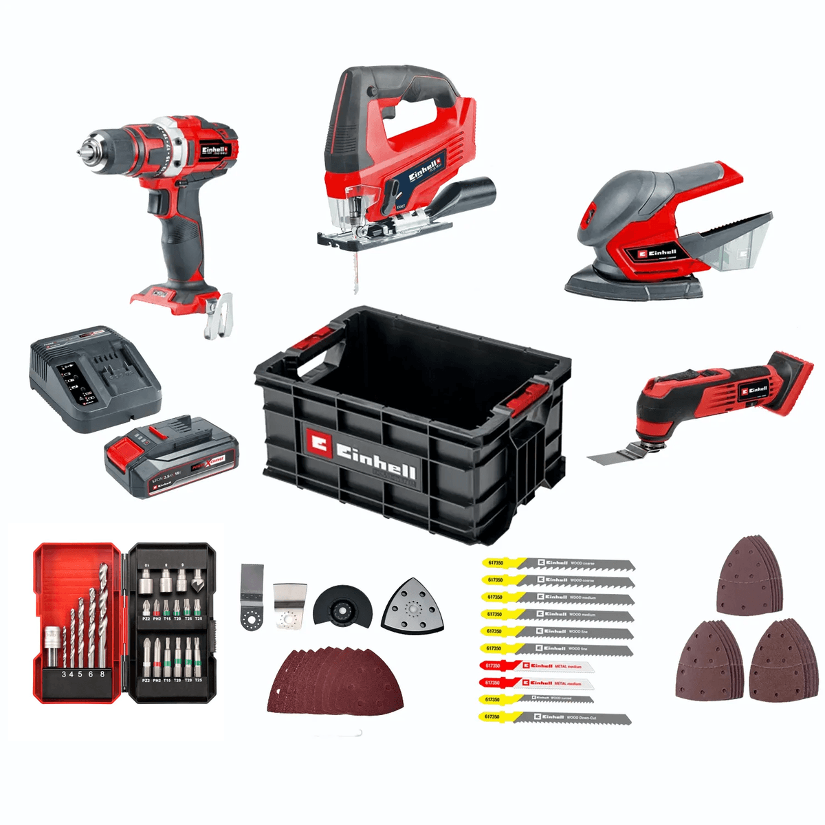 Einhell Accu Doe-Het-Zelf set 73-delig