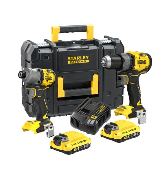 Stanley SFMCK211D2T-QW CombiKit Brushless– Klopboormachine&Slagschroevendraaier