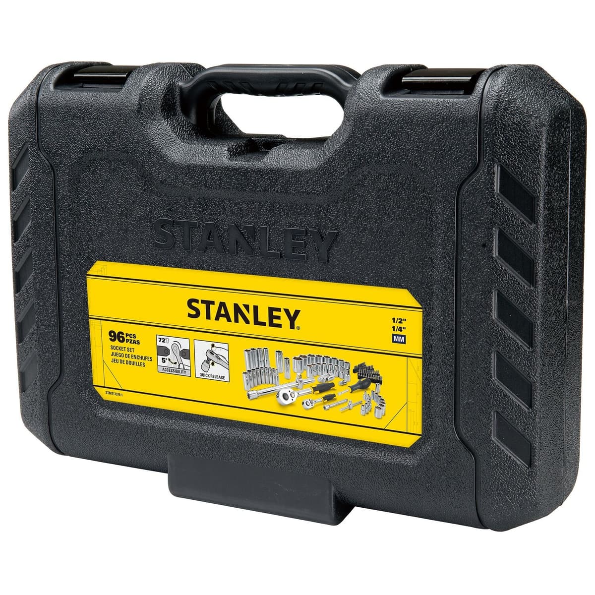 Stanley 96-delige sleutel-en dopsleutelset 1/4&1/2 thumbnail 3