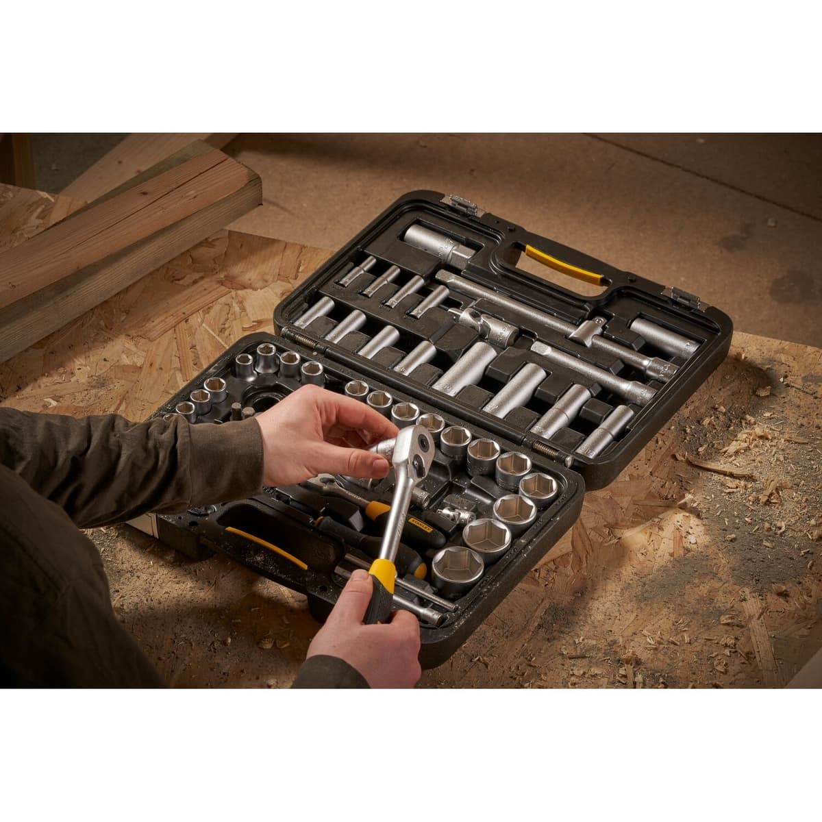 Stanley 96-delige sleutel-en dopsleutelset 1/4&1/2 thumbnail 10