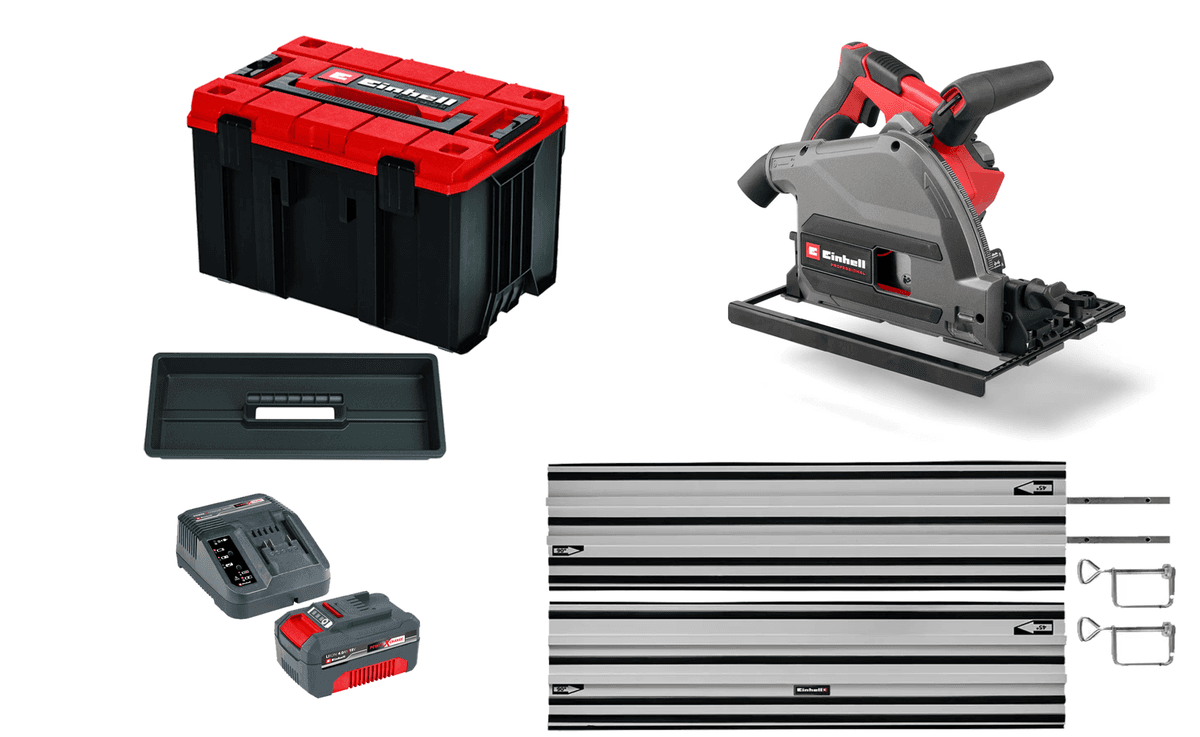 Einhell TP-PS 18/165 Incl geleiderail, M-Case&4.0Ah starterkit