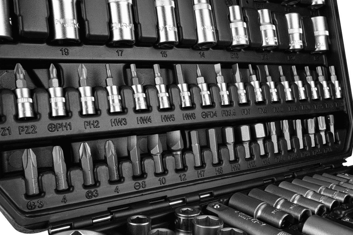 NEO Doppenset 1/4"– 1/2"110-delig thumbnail 3