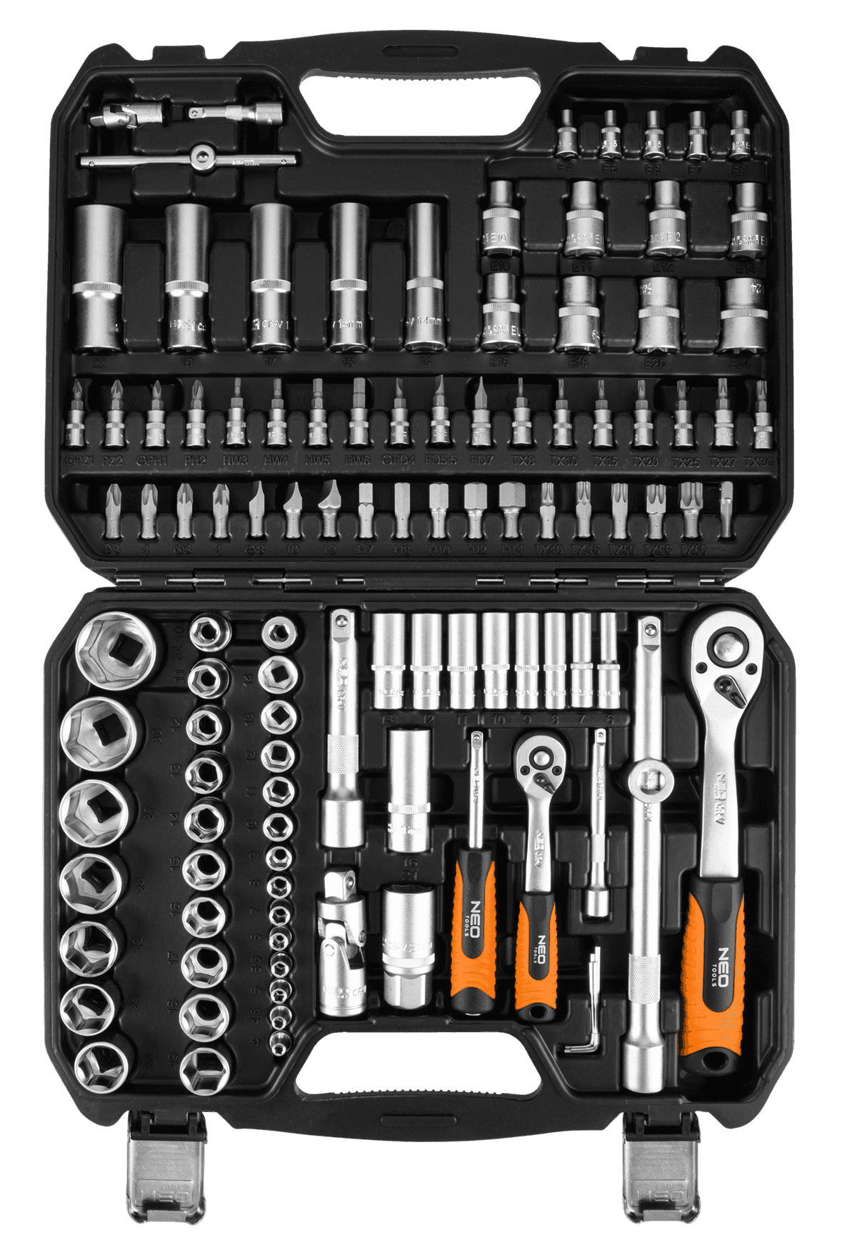 NEO Doppenset 1/4"– 1/2"110-delig thumbnail 4