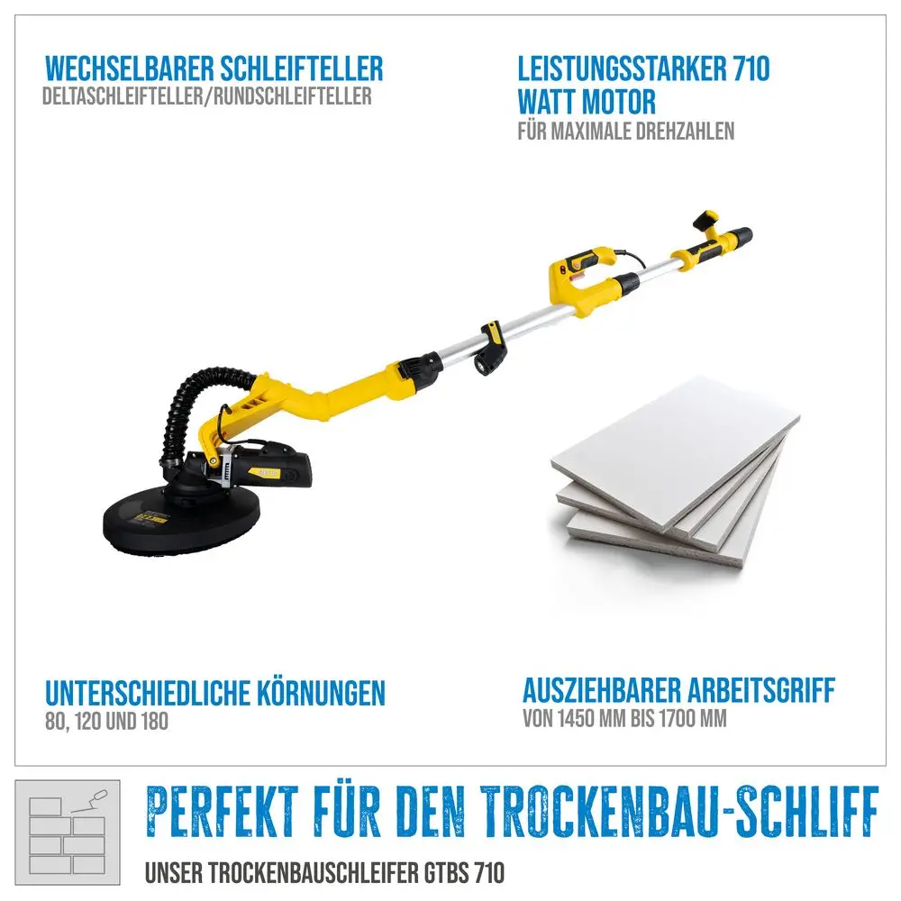 Güde GTBS 710 wand- en plafond schuurmachine 710W thumbnail 8